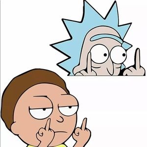 RICk and Morty car Decal Peaker Stickers for Wall Laptop Car Windows & Motorbike